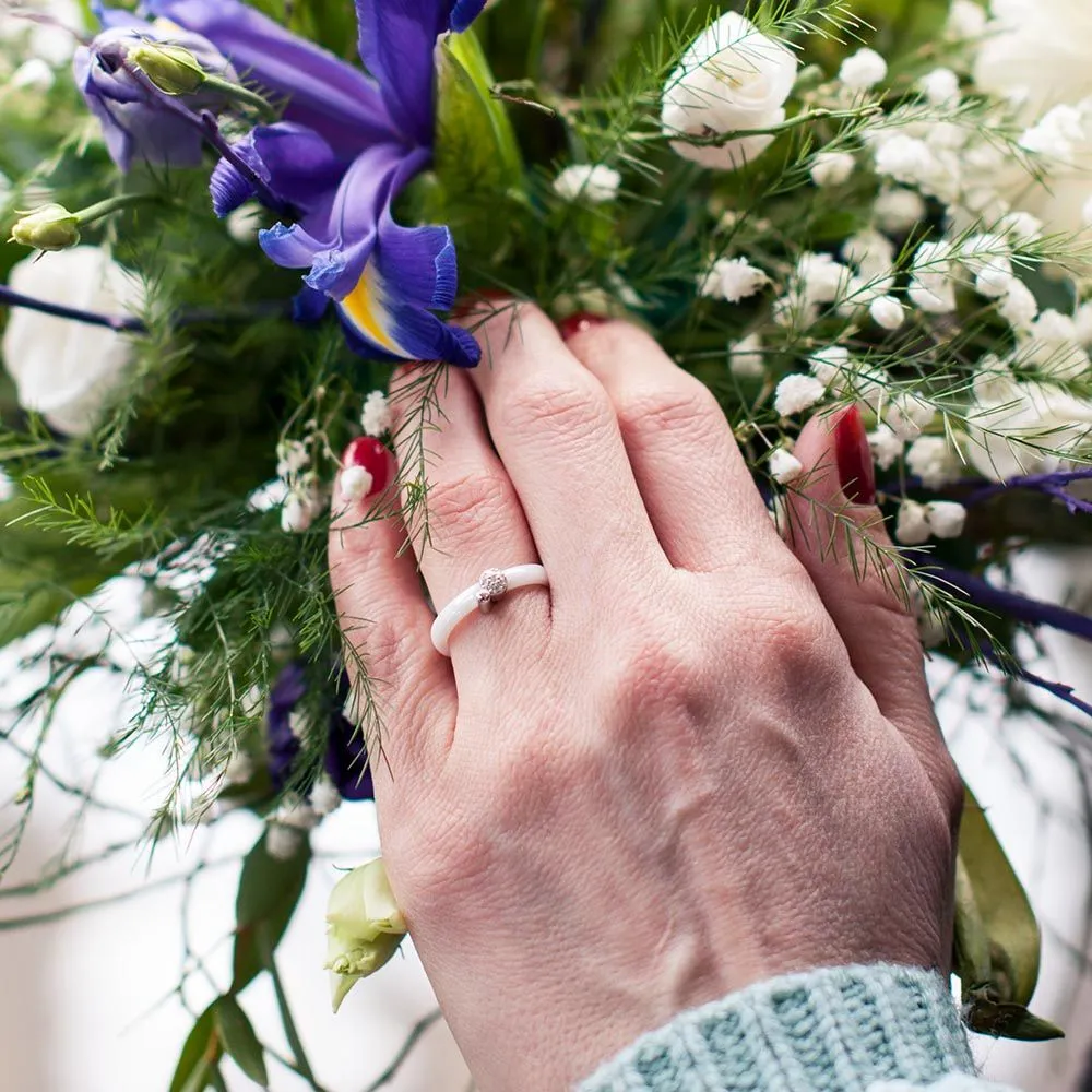 Dondella Ring Ceramic Bubbles 17 CJT17-2-R-54