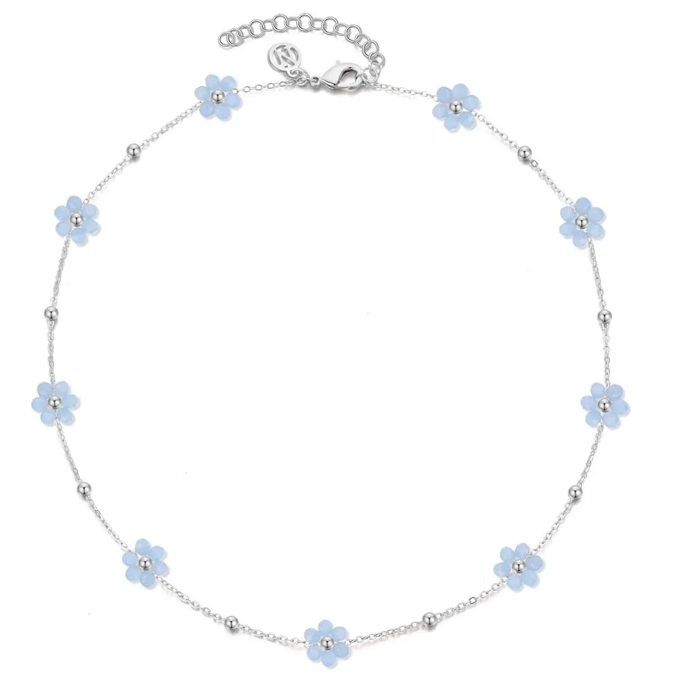 Nora Norway Daisy Neck 42 Silver Light Blue