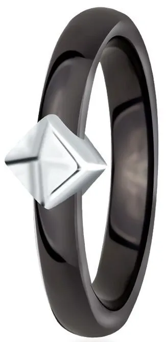 Dondella Ring Ceramic Rhomb 15.25  CJT32-3-R-48