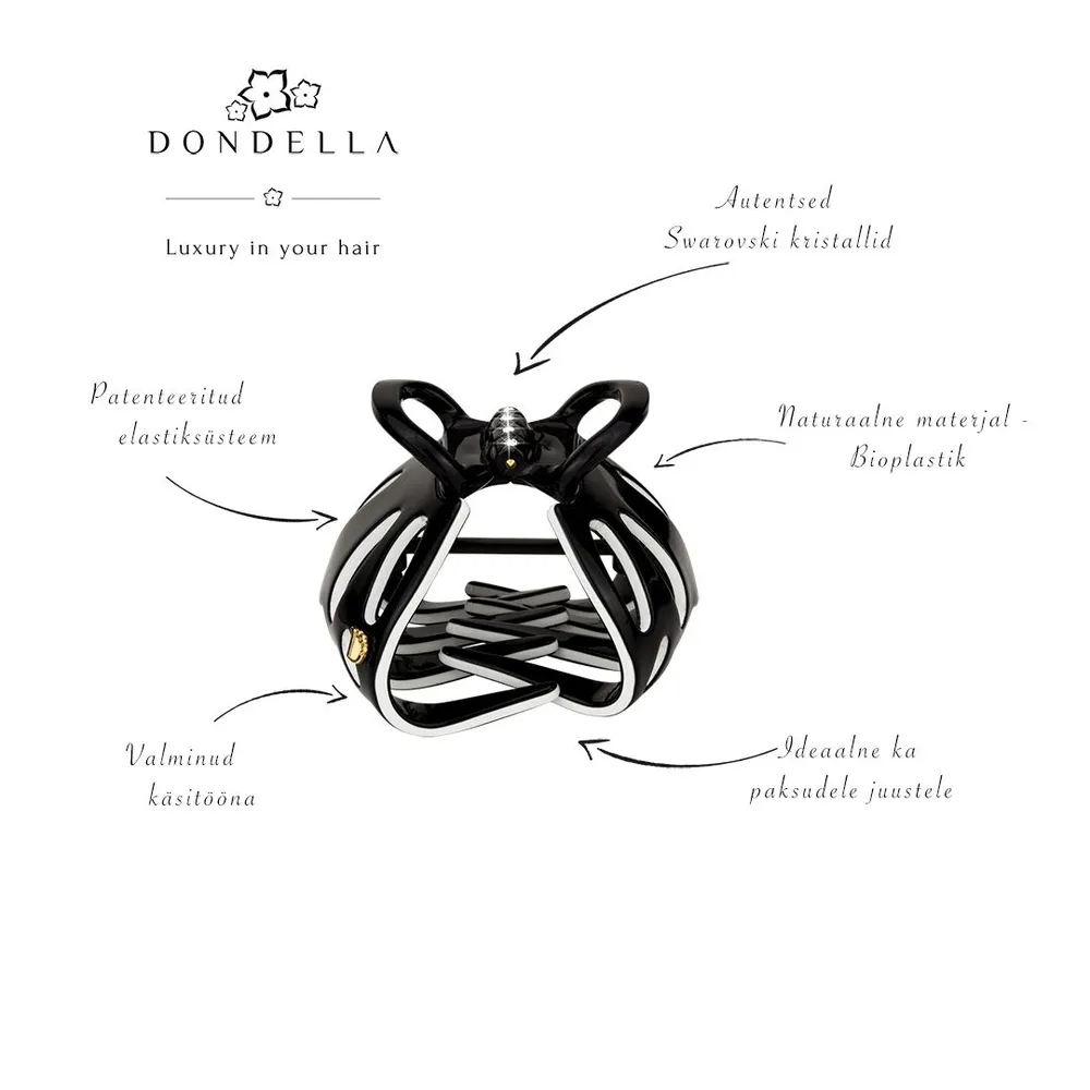 Dondella Hair Clamp Bordeaux HDE16-2-C