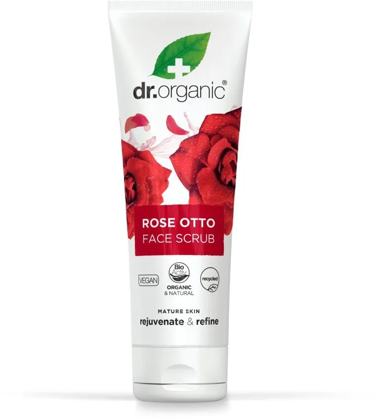 Dr. Organic Rose Face Scrub (125mL)