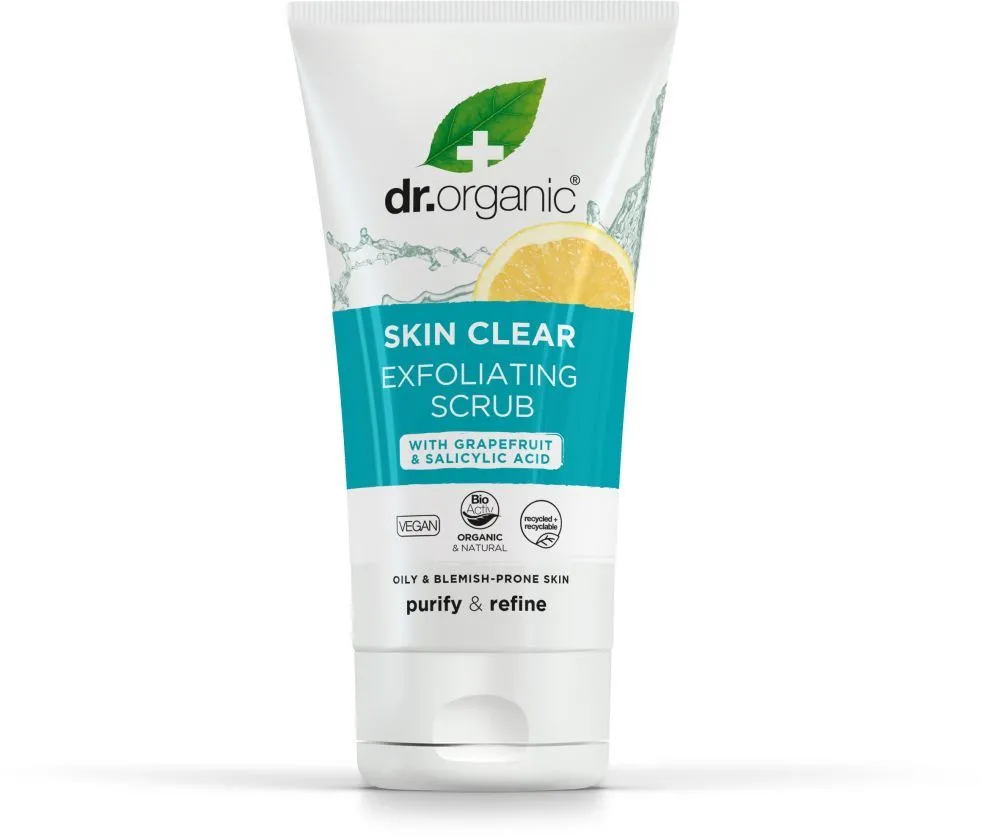 Dr. Organic Skin Clear Exfoliating Face Scrub (150mL)