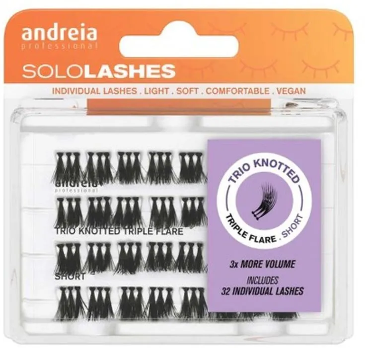Andreia Makeup Sololashes Knotted Triple Flare S