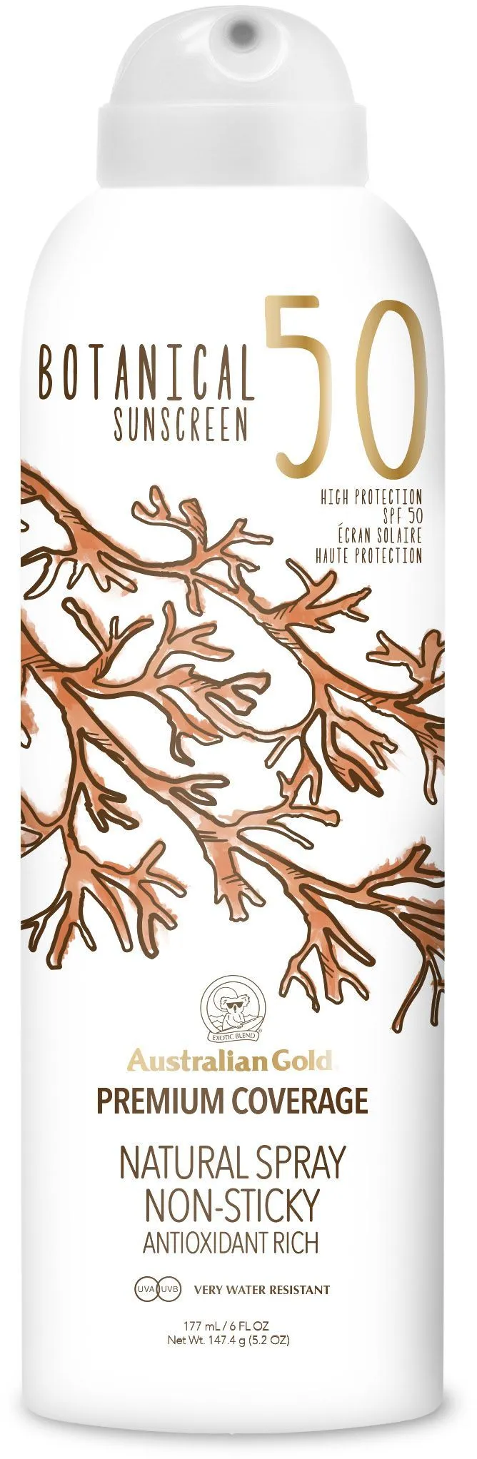 Australian Gold Botanical SPF 50 Continuous Spray (177mL)