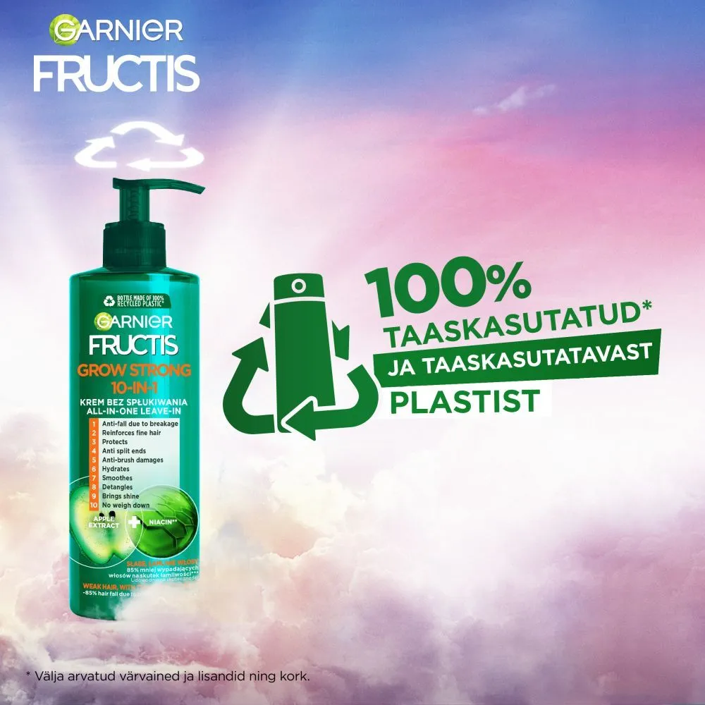 Garnier Fructis Grow Strong 10-in-1 Leave-In Cream (400mL)