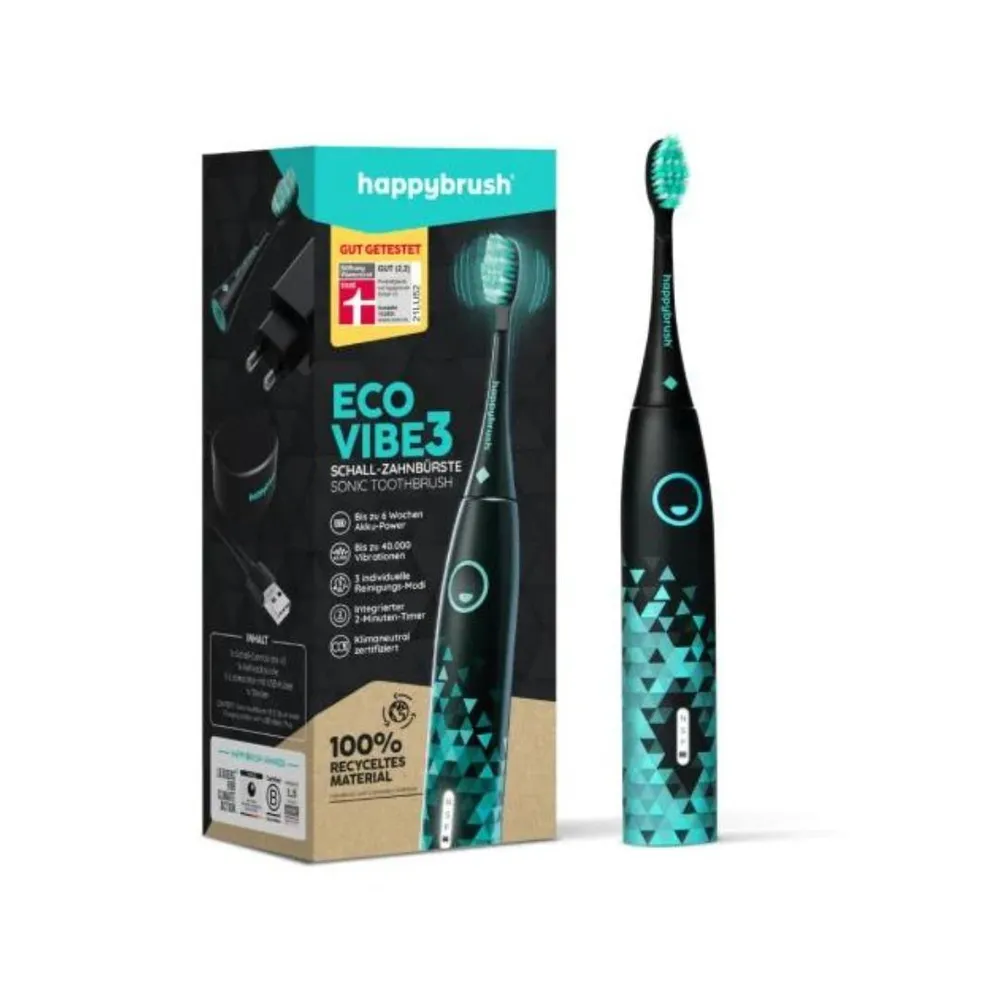 Happybrush Sonic Vibe 3 (Black/Mint)
