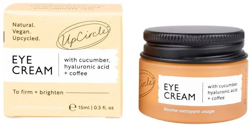 UpCircle Eye Cream with Cucumber, Hyaluronic Acid & Coffee (15mL)