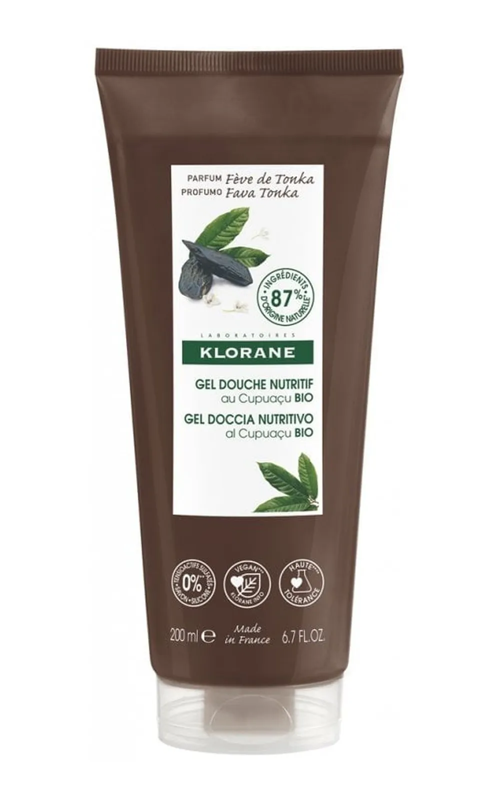 Klorane Nourishing Organic Tonka Bean Shower Gel (200mL)