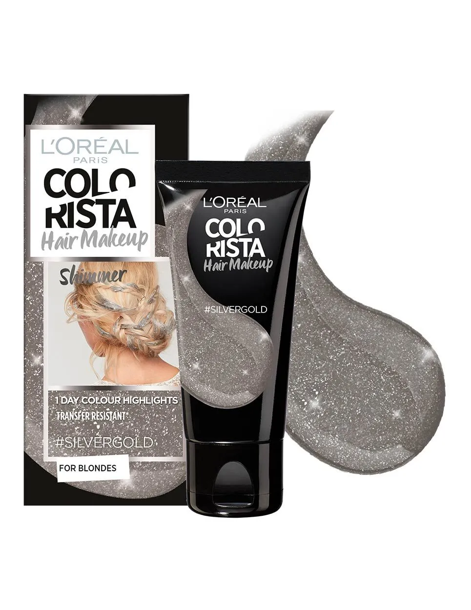 L'Oreal Paris Colorista Hair Makeup Silvergold