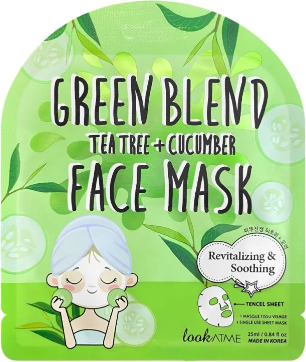 Look At Me Green Blend Tencel Face Mask