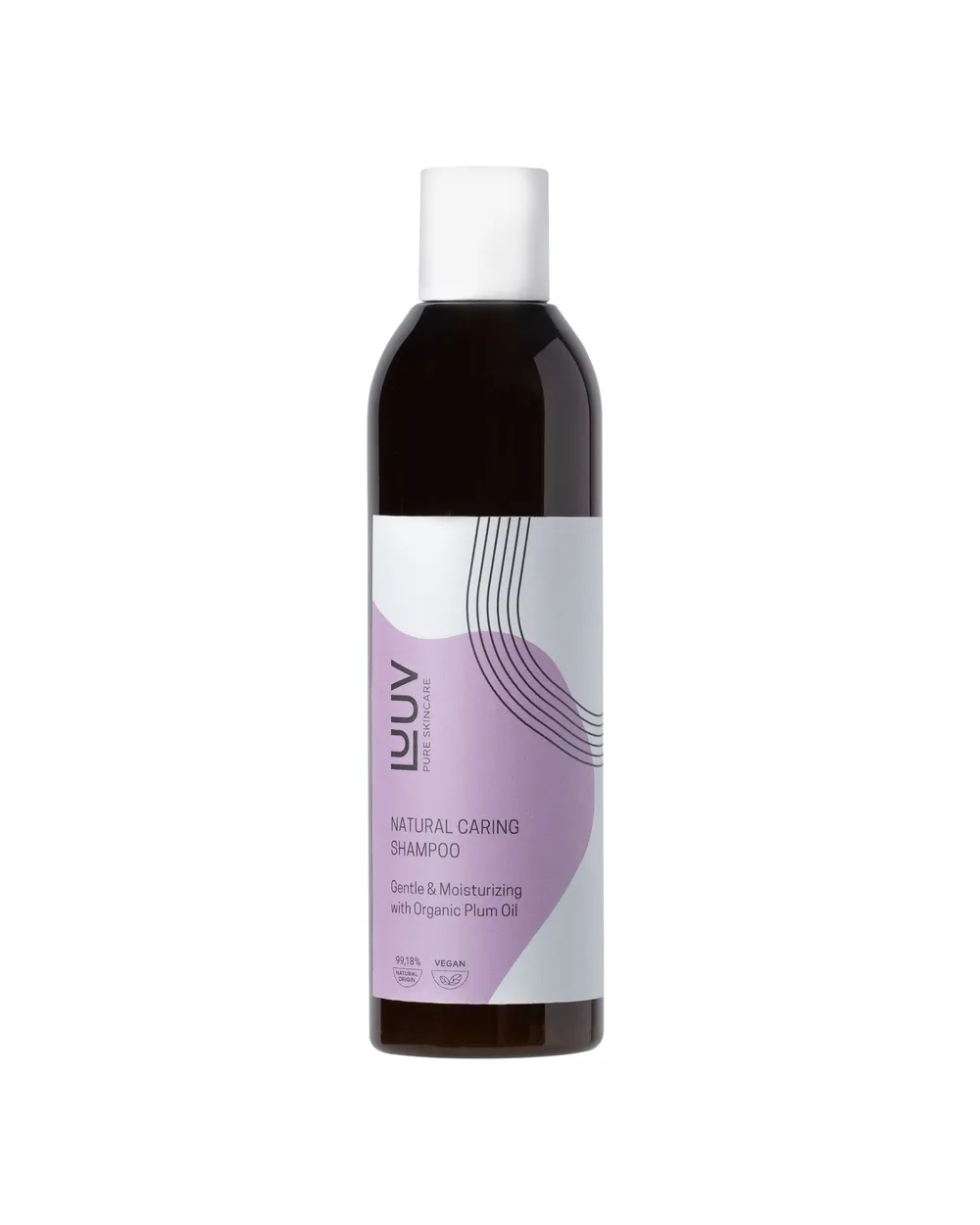 LUUV Natural Caring Shampoo with Plum Oil (200mL)