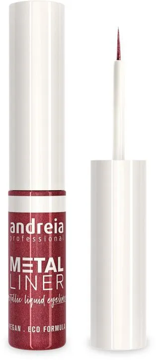 Andreia Makeup Metal Liner Metallic Liquid Eyeliner (3,5mL) 03 Ruby