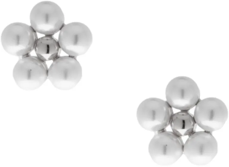 Nora Norway Mirabella Stud Ear Silver White