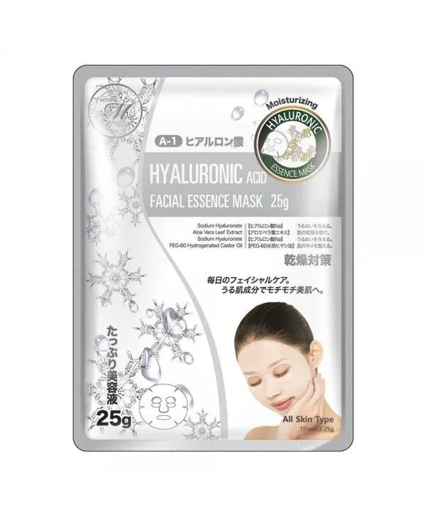 Mitomo Natural Hyaluronic Acid Moisturizing Facial Essence Mask (25g)