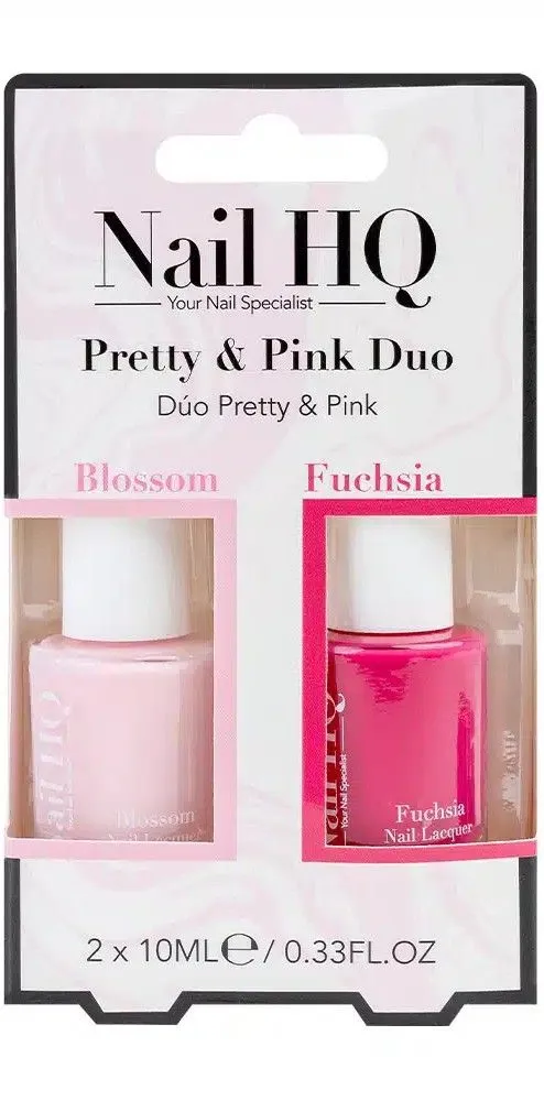 Nail HQ Pretty & Pink Duo (2x10mL)