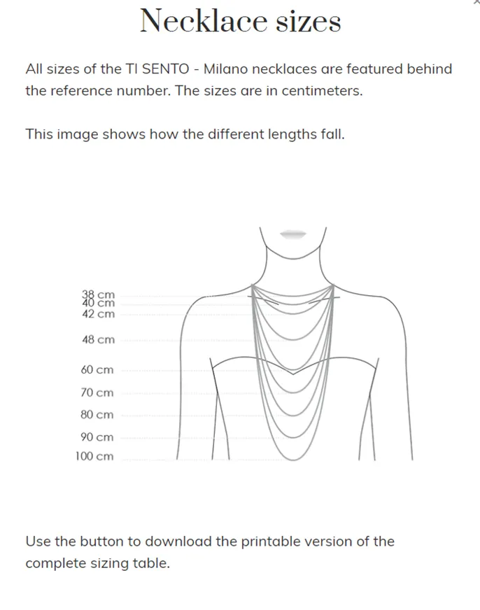 Ti Sento Milano Necklace 3998ZI/42