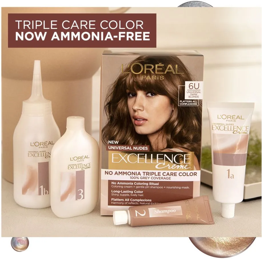 L'Oreal Paris Excellence Universal Nudes Permanent Hair Colour 4U