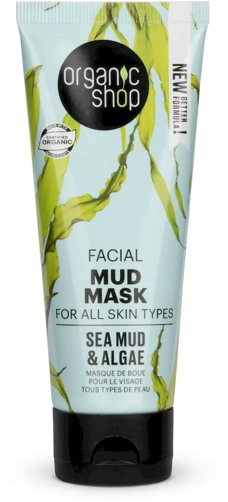 Organic Shop Face Mud Mask Organic Algae (75mL)