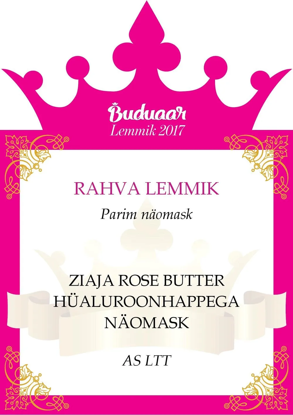 Ziaja Rose Butter Rejuvenating Face Mask (7mL)