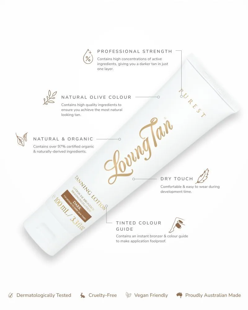 Loving Tan Purest Tanning Lotion (100mL) Dark