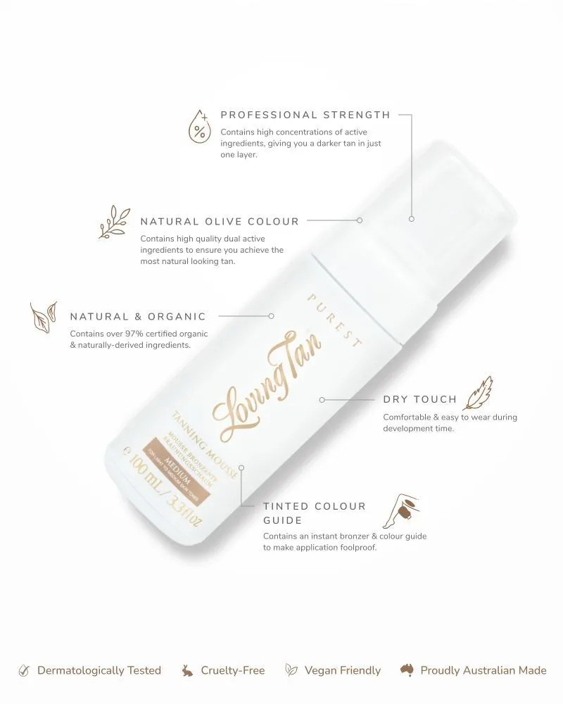 Loving Tan Purest Tanning Mousse (100mL) Medium
