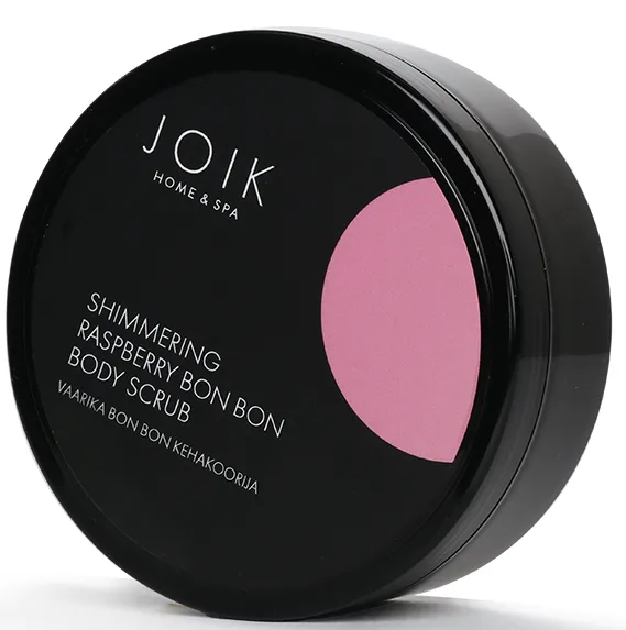 Joik Home & Spa Shimmering Raspberry Bon Bon Body Scrub (210g)