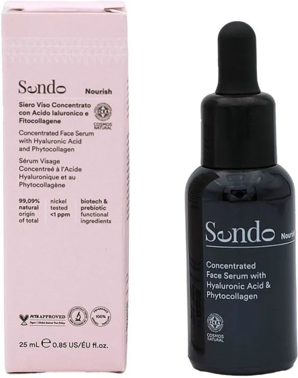 Sendo Concentrated Hyaluronic Acid & Phytocollagen Face Serum (25mL)