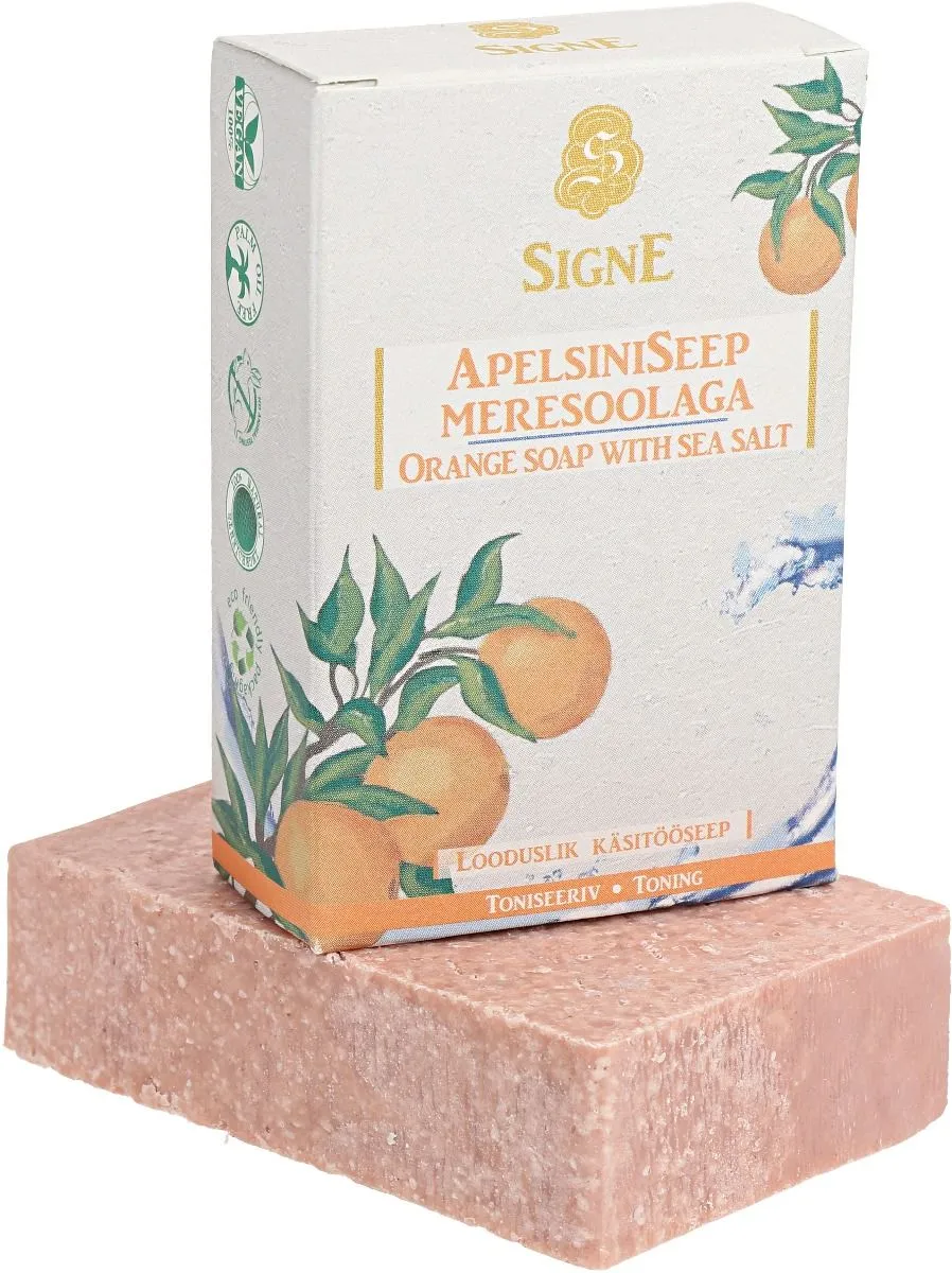 Signe Orange Soap with Sea Salt - Toaning (100g)