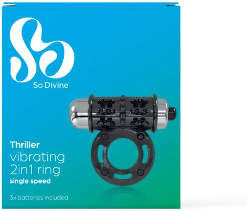 So Divine Thriller 2in1 Vibrating Ring