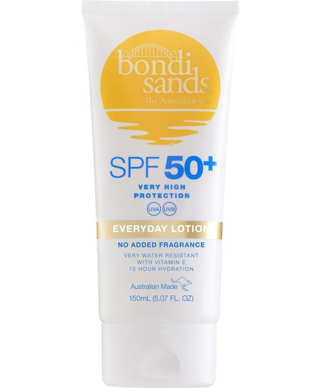 Bondi Sands SPF 50+ Body Everyday Lotion Fragrance Free (150mL)