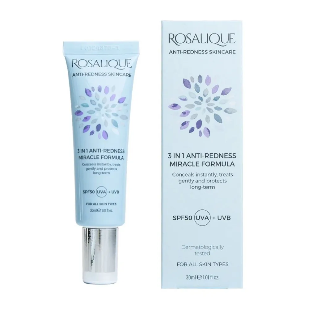 Rosalique 3 in 1 Anti-Redness Miracle Formula SPF50 (30mL)
