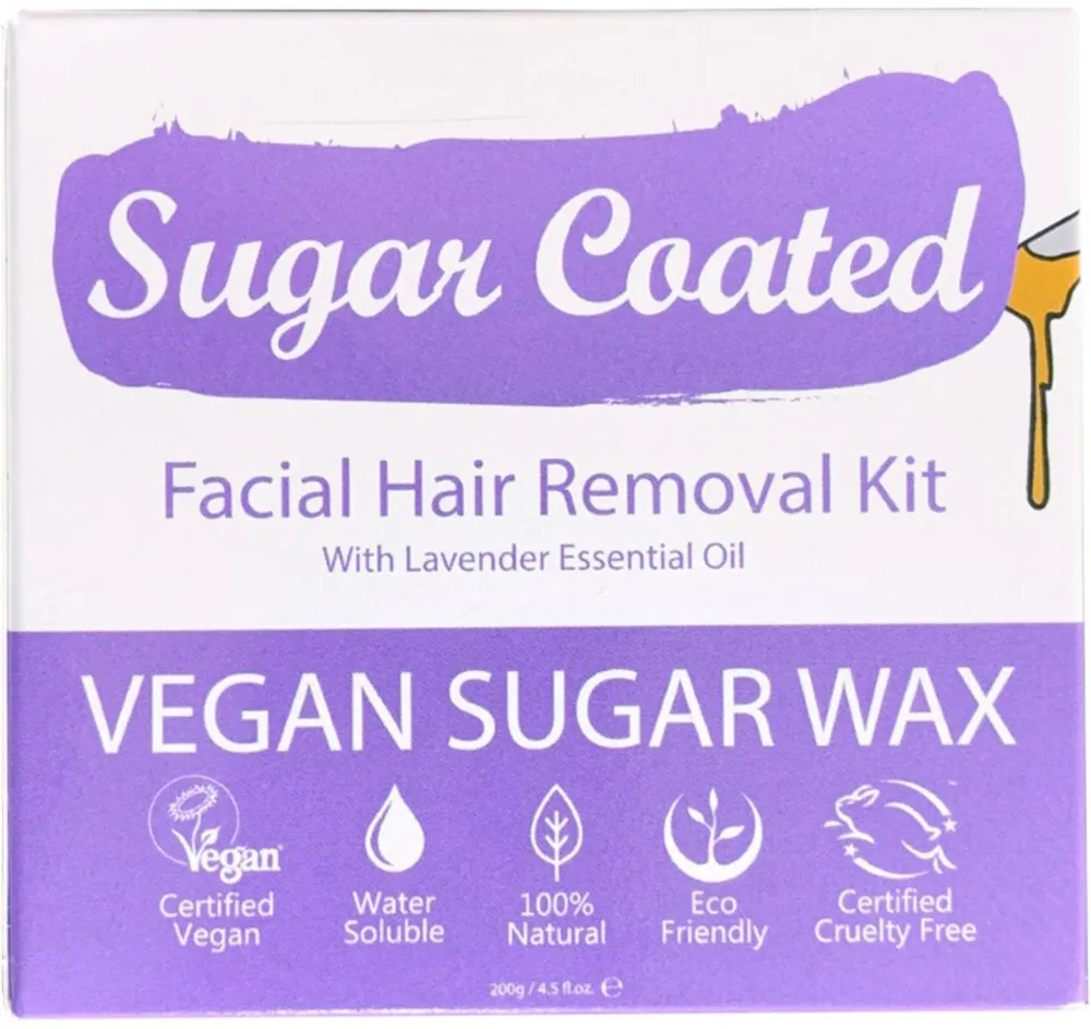 Sugar Coated Facial Hair Removal Kit (200g)