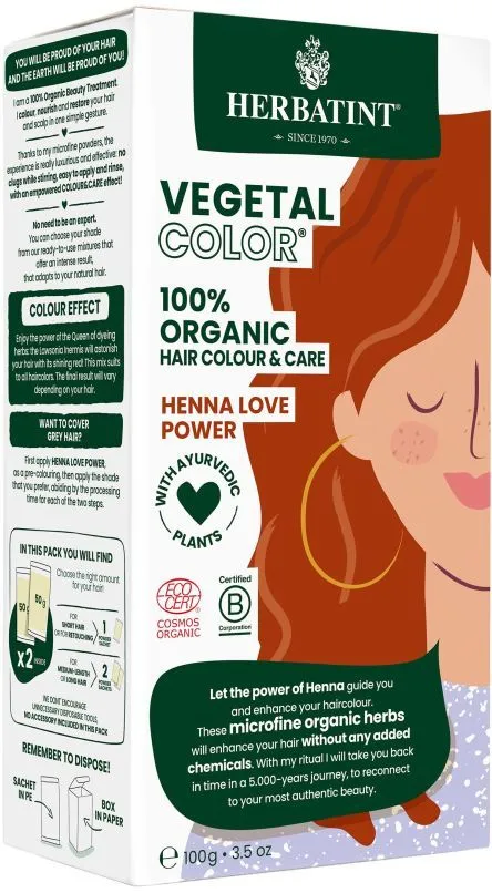 Herbatint Vegetal Hair Color Henna Love Power