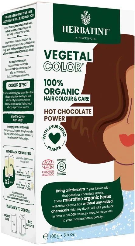Herbatint Vegetal Hair Color Hot Chocolate Power