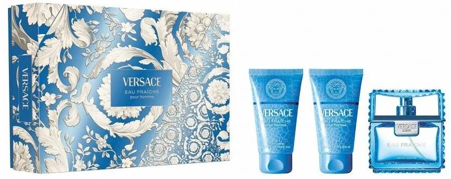 Versace Man Eau Fraiche EDT (50mL) + Shower Gel (50mL) + After Shave Balm (50mL)
