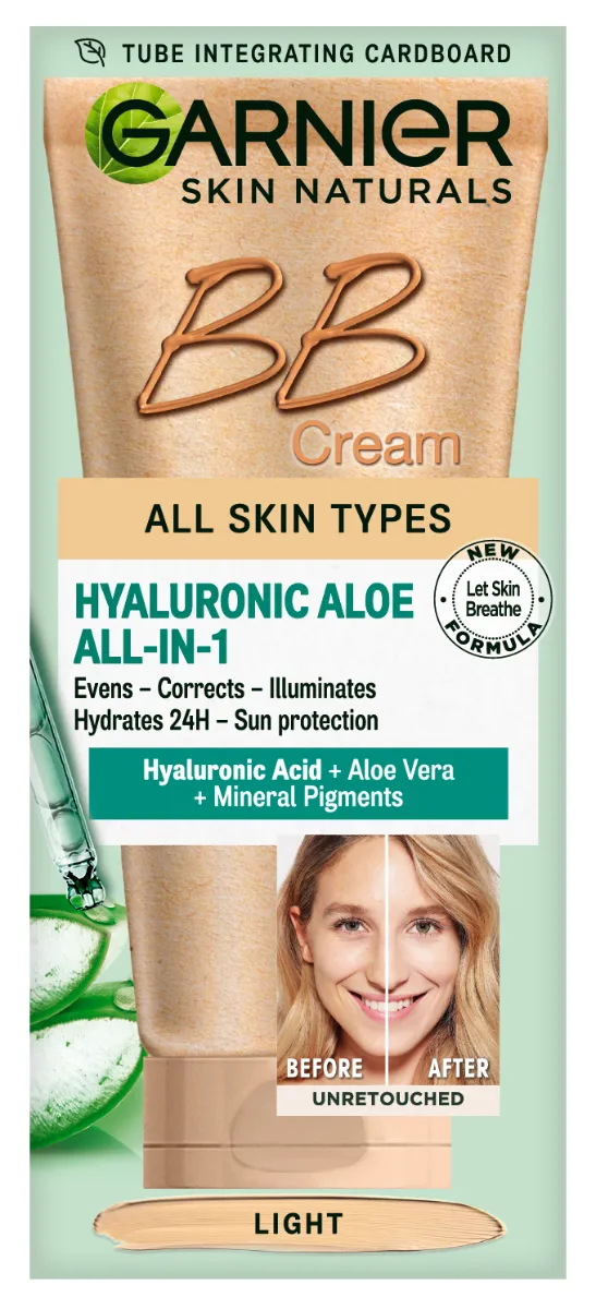 Garnier Skin Naturals Hyaluronic Aloe All-In-1 BB Cream (50mL) Light