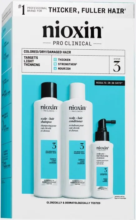 Nioxin Pro Clinical System 3 Scalp Care + Hair Thickening System Kit