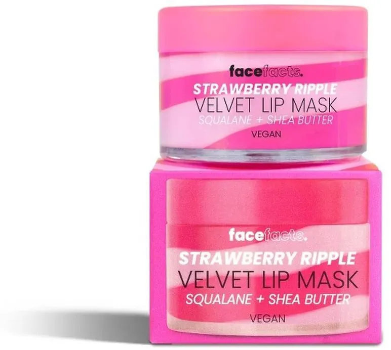 Face Facts Velvet Lip Mask Strawberry Ripple (20g)