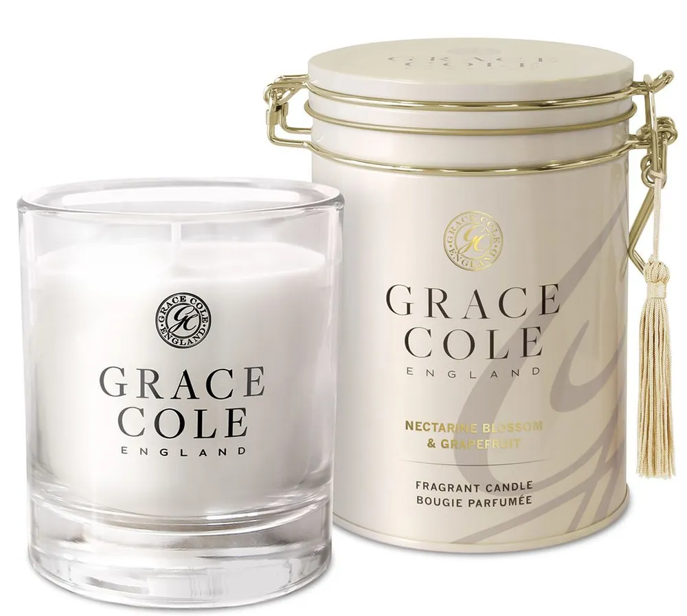 Grace Cole Luxury Scented Candle Nectarine Blossom & Grapefruit (200g)