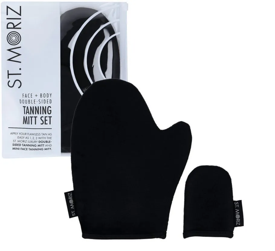 St. Moriz Face & Body Tanning Mitt Set