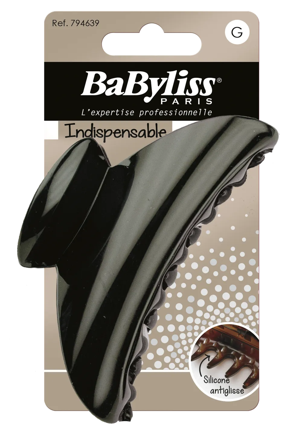 Babyliss Clip No Slip Hidden Hinge Black