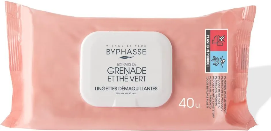 Byphasse Make-Up Remover Wipes Mature Skin (40pcs)