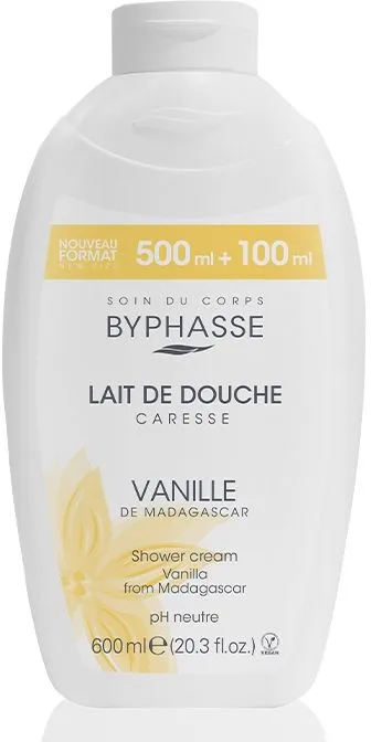 Byphasse Shower Cream Vanilla (600mL)