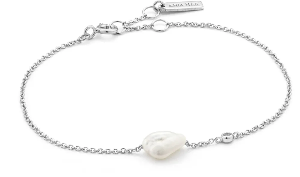 Ania Haie Silver Pearl Bracelet