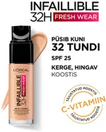 L'Oreal Paris Infaillible 32H Fresh Wear Foundation (30mL) 20 Ivory