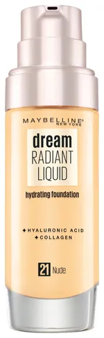 Maybelline New York Dream Radiant Liquid Foundation (30mL) 021 Nude