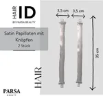 Parsa Beauty Satin Papillotes with Buttons (2pcs)