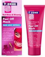 T-Zone Skincare Peel Off Mask Red Shiso & Ginseng Blue Light Defence (50mL)