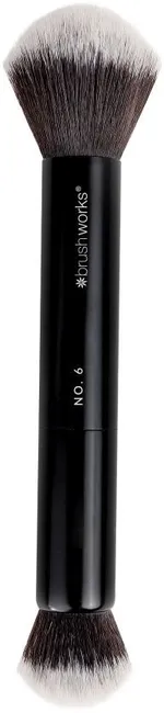 Brushworks Double Ended Powder & Buff Brush No.6
