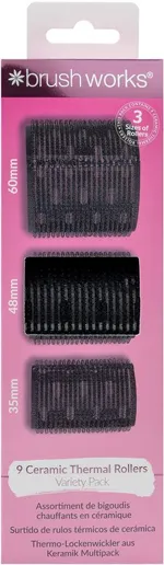 Brushworks Ceramic Thermal Rollers Variety Pack (9pcs)